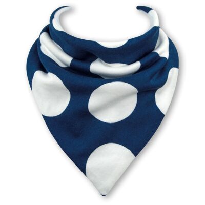 Giant Blue Dots Dribble Bib - None