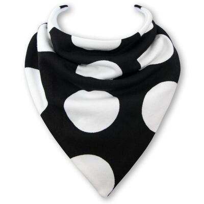 Giant Black Dots Dribble Bib - None