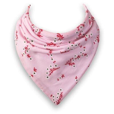 Babero Dribble Floral Rosa - Personalízame