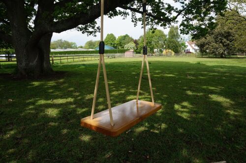 Contemporary Solid Oak Tree Swing - Adult