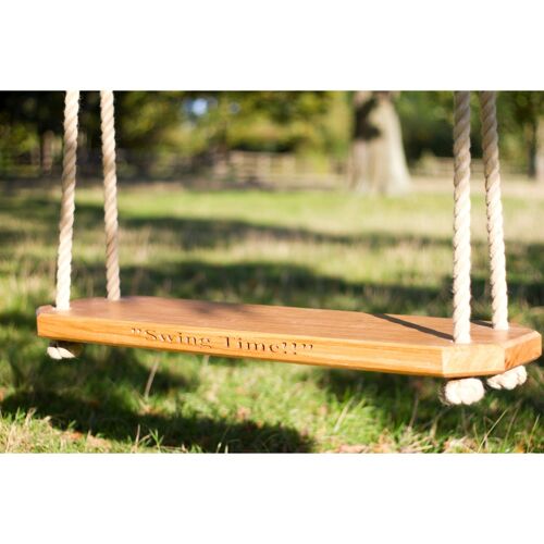 Traditional Solid Oak Tree Swing - Double Adult