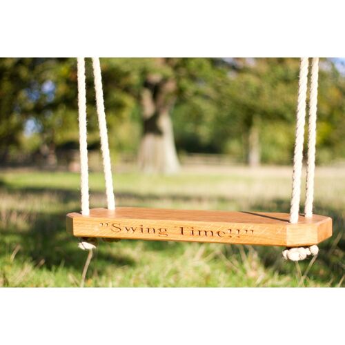 Traditional Solid Oak Tree Swing - Adult