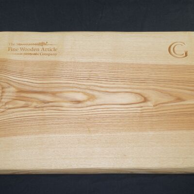 Ash Serving Platter. (Natural Edged with options for company branding.) 58cm x 38cm x 4.5cm - No Gift Wrapped