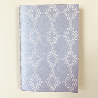 Handmade diary in purple and silver