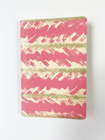 Journal en papier corail et or 1