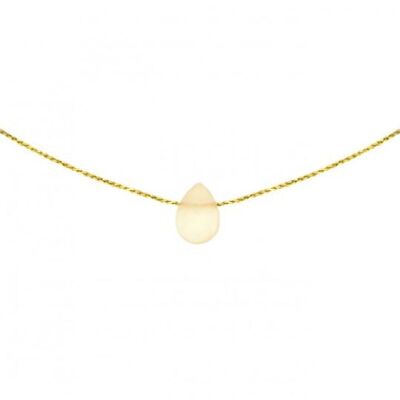 Rose Quartz Necklace | mineral necklace | stone necklace | lithotherapy jewel | 14k gold filled