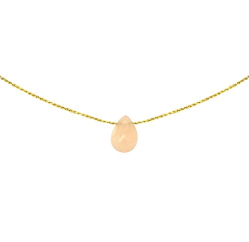 Collier pierre de soleil | collier minéral | collier en pierre | bijoux lithothérapie | or gold filled 14k