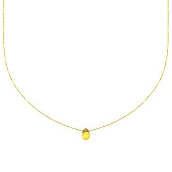 Collier citrine | collier minéral | collier en pierre | bijou de lithothérapie | or gold filled 14k 2