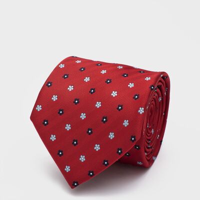 Krawatte mit rotem Karomuster