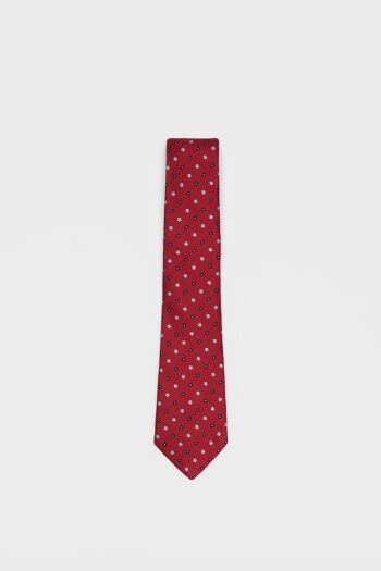Cravate à carreaux rouge 2