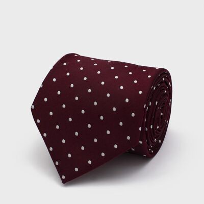 Corbata Bens Dots Granate