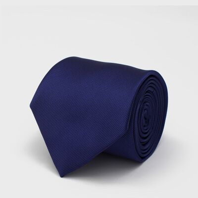 Cravatta Soleta blu tinta unita