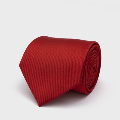 Cravatta Solera in tinta unita rossa