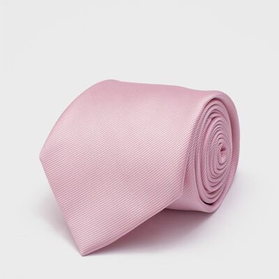 Cravatta Solera rosa tinta unita