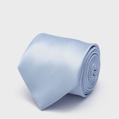 Cravate unie bleu clair