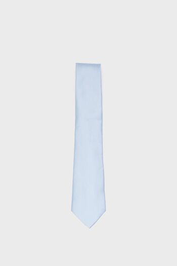 Cravate unie bleu clair 2