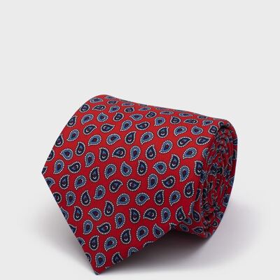 Cravate imprimée rouge Solera
