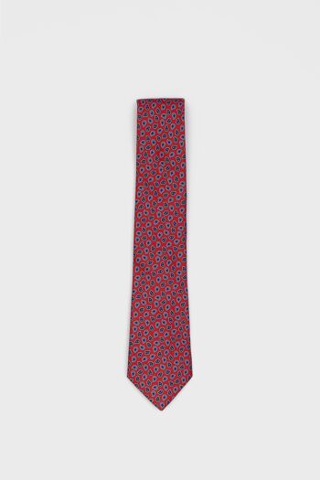 Cravate imprimée rouge Solera 2