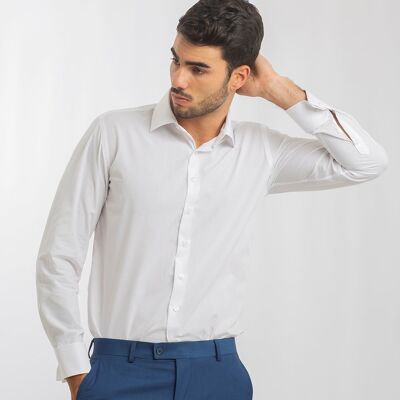 White Italian Collar Shirt