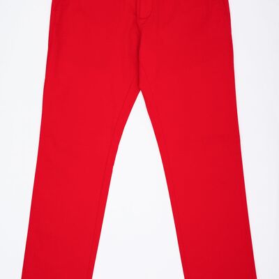 Pantalon chino sport rouge