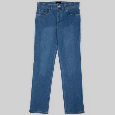 Pantalón Tejano Recto Light Blue