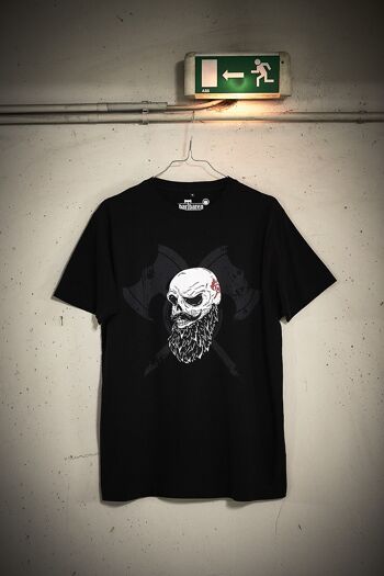 T-shirt tête de mort barbu 4