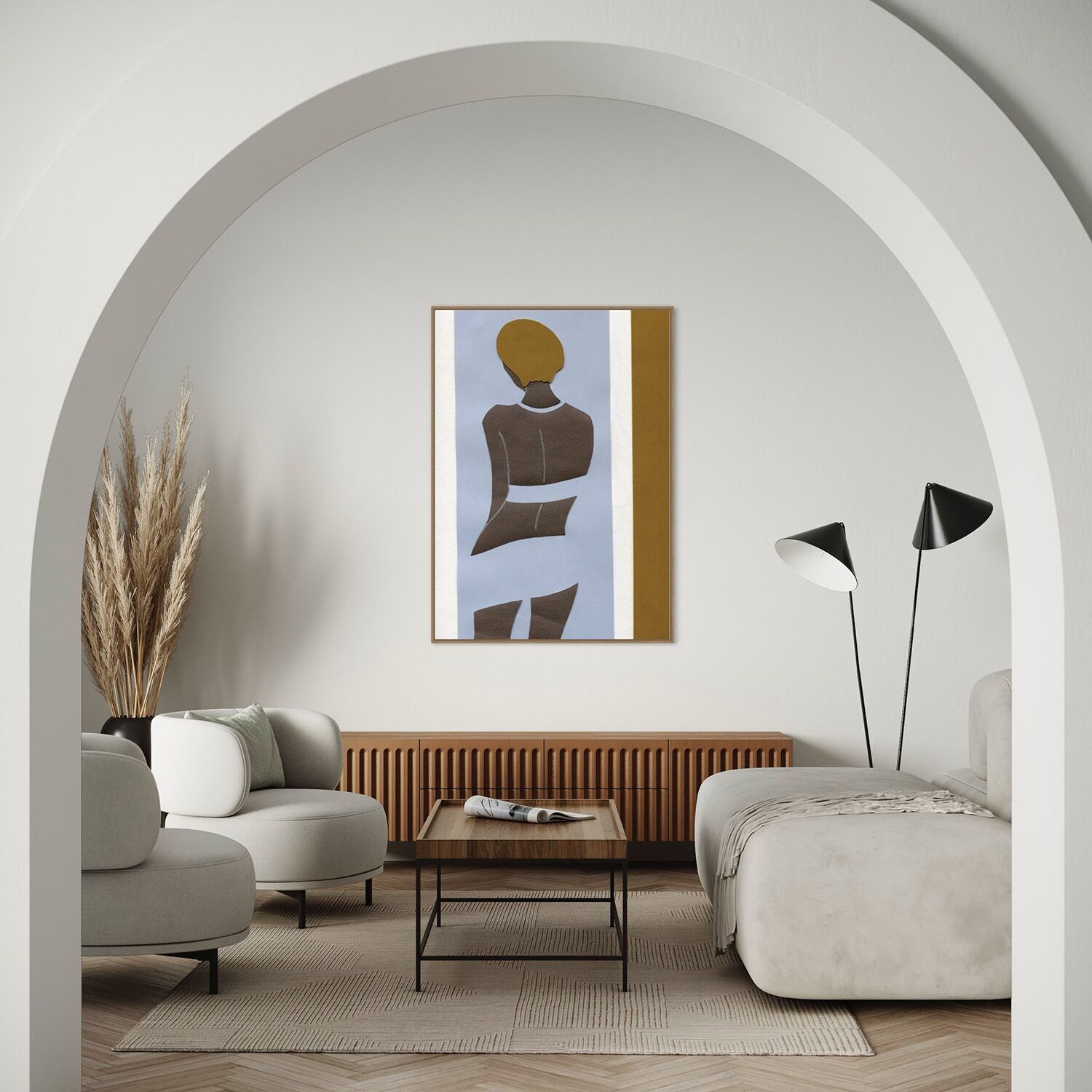 Ragazza in piedi 30x40