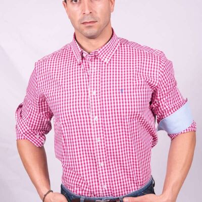 Camicia Vichy Fucsia Piccola