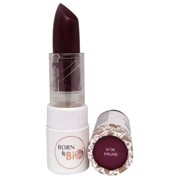 ROUGE A LEVRES BRILLANT N° 6 PRUNE - Certifié Bio 2