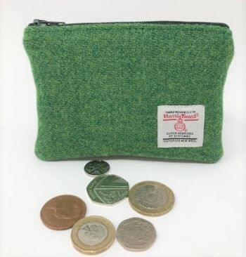 Porte-Monnaie Harris Tweed - HT12 - Vert Émeraude 3