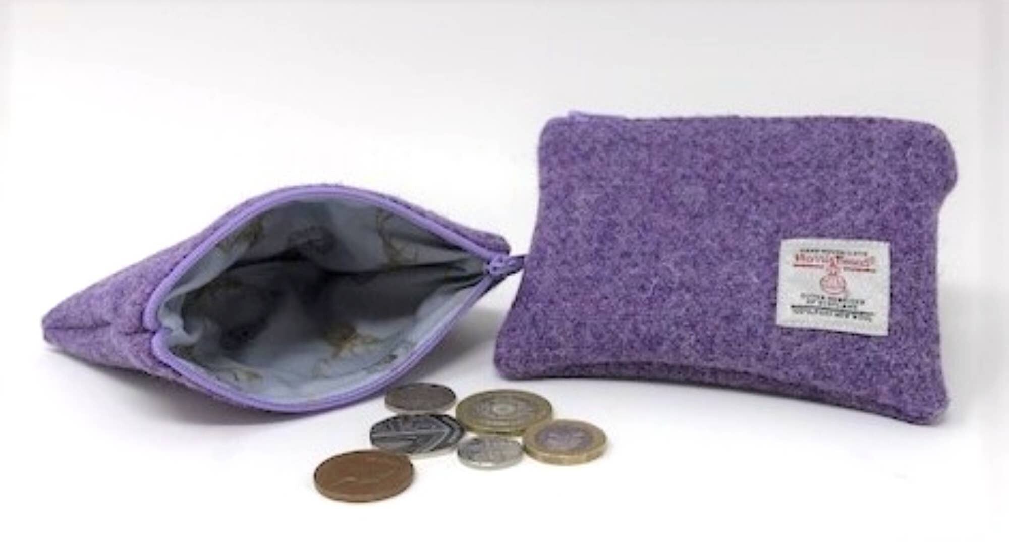 Monedero Harris Tweed - HT21 - Lila