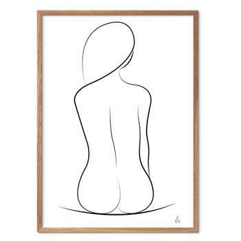 Silhouette d'une ligne 50 x 70 2