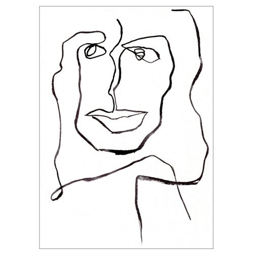 One Line Female 50x70