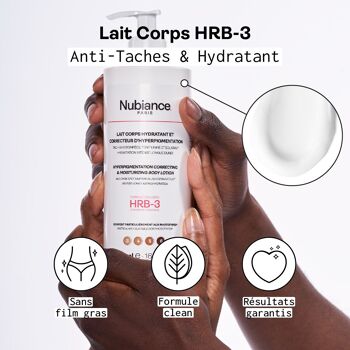 Lait Corps Unifiant & Hydratant HRB-3, 500ml 6