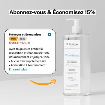 Micelliance 0% - Eau Micellaire Haute Tolérance 500ml 6