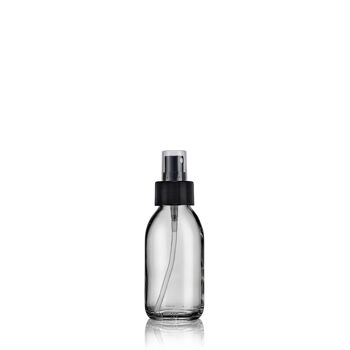 8 Flacons spray vaporisateur 100 ml verre blanc rechargeable  - Burette 3