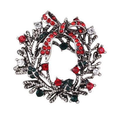 Broche de Noël "Couronne de Noël"