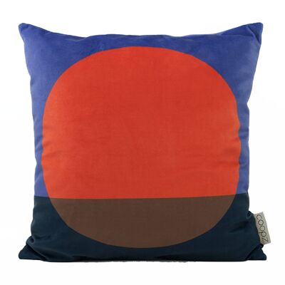 Cushion cover Sunset Velvet Red 60x60cm