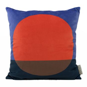 Housse de coussin Sunset Velours Rouge 40x40cm 1