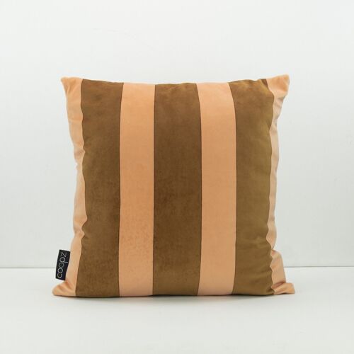 Kissenbezug Stripe Velvet Nude-Braun Nude/Brown 50x50cm