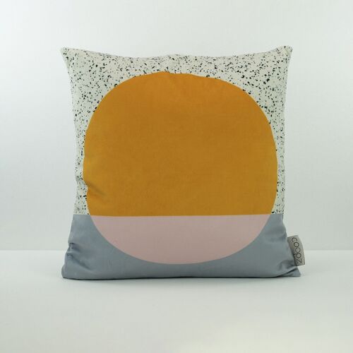 Kissenbezug Sunset Velvet Egg yolk 50x50cm