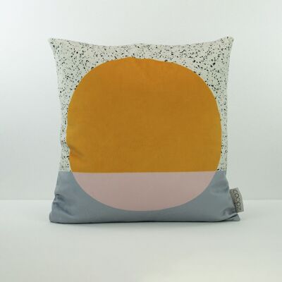 Housse de coussin Sunset Velours Jaune d'oeuf 40x40cm