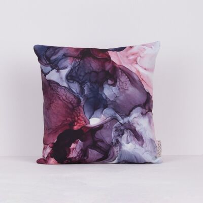 Pillowcase Purple Alcohol Ink 50x50cm