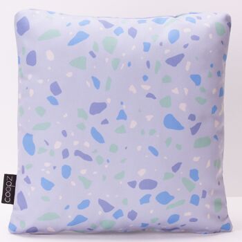 Coussin Terrazzo Lilas 60x60cm 2