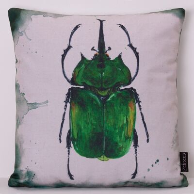 Coussin charançon vert 50x50cm