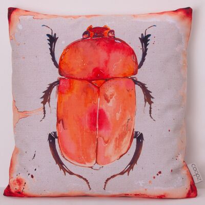 Cuscino Giardino Scarabeo Rosso 50 x 50 cm