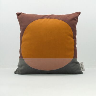 Housse de coussin Sunset Velours Bordeaux 60x60cm