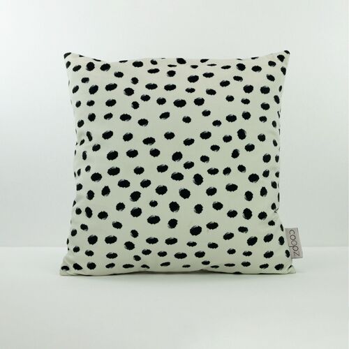 Kissenbezug Cheetah Dots Velvet Offwhite 50x50cm
