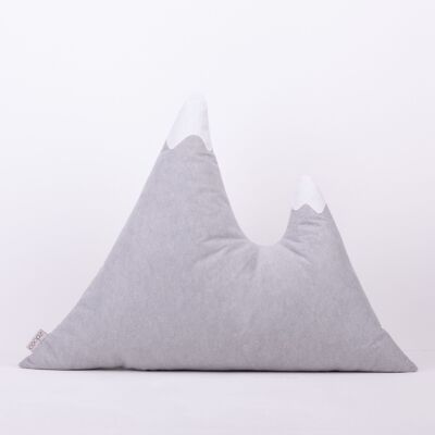 coopz cuscino da montagna cuscino in feltro cuscino morbido grigio chiaro 2 cime di montagna