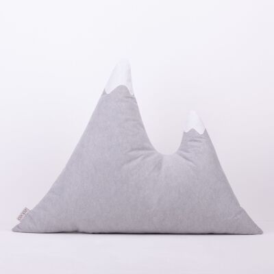 coopz mountain cushion felt cushion cuddly cushion light gray 2 mountain peaks